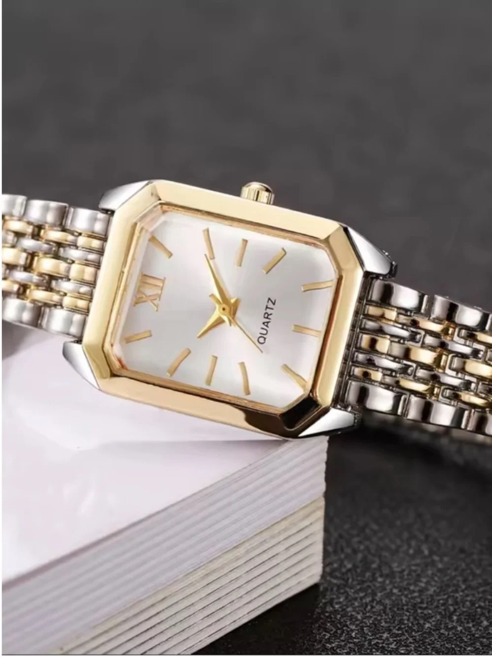 Monarch Two Tone Tank Watch